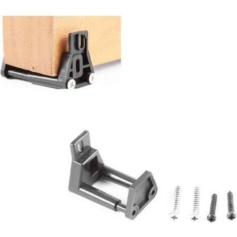 Guide Porte Coulissante, Guide de Plancher en Plastique de qualité supérieure Fixation Murale pour quincaillerie de Porte de Grange coulissante avec Armoire à vis A (1/4)