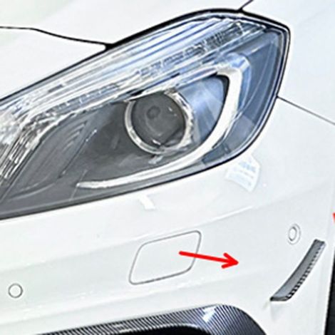 1 pair of front bumper diffusers suitable for 2013-2015 Mercedes-Benz A-Class W176 AMG (1/5)
