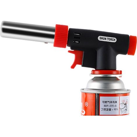 Torches de Cuisine Chalumeau de Cuisine au Butane Rechargeable, Briquet à Flamme Réglable, pour Barbecue, Desserts, Cuisine, Camping, Soudage( Butane Non Inclus)Lefou (1/5)