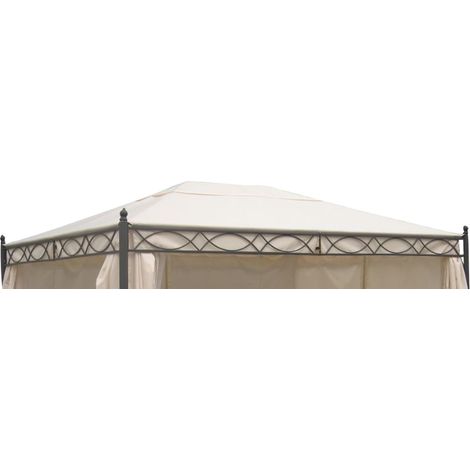 Dachplane für Pavillon Rivoli 3x4 Meter, Farbe ecru (1/4)