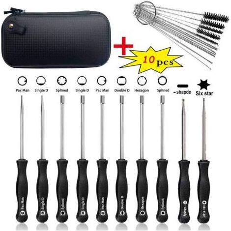 Outils de Réglage de Carburateur Réglage Tronçonneuse Tournevis Reglage Carburateur Tronconneuse 2 Temps Tournevis Pacman/Single D pour Poulan Husq STHIL Echo Débroussailleuse (1/5)