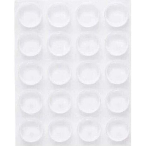 40 transparente, selbstklebende Türstopper, 22 x 5 mm, Türpuffer, transparenter Türstopper, wandmontierter Türdämpfer