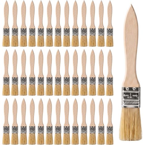 40 Pièces Pinceaux Peinture Mur, 17 cm Pinceau Lasure Bois Exterieur (1/5)