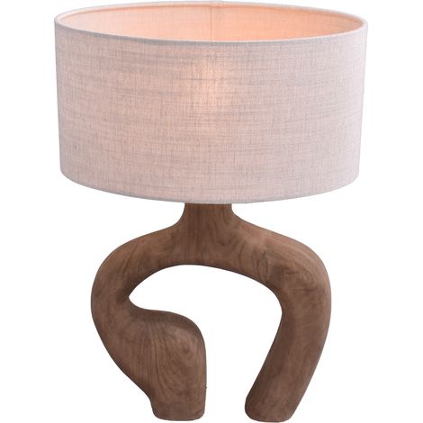 Lampe de table Japandi Woodie 40 cm - bois avec naturel - 4141-15-6532-905-40