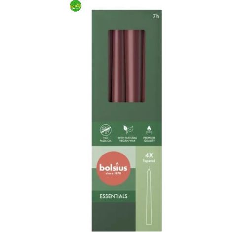 Candela 245/24 4pz Velvet Red BOLSIUS (1/2)