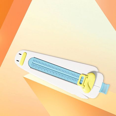 Pointe-pieds de haute précision pour enfants, appareil sûr et portable pour mesurer les pieds des enfants, blanc. (1/5)