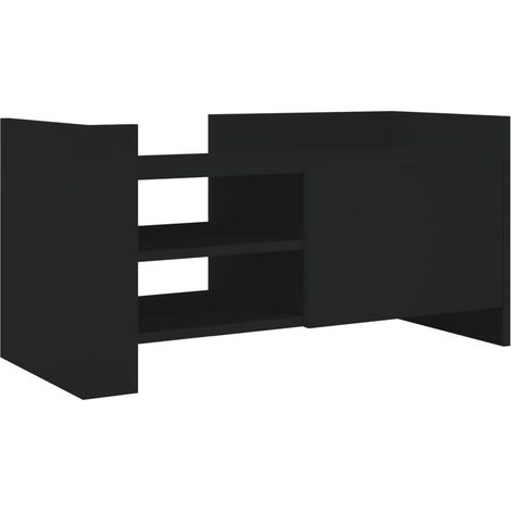 Mobile TV multimediale scaffale per televisione televisione buffet sala da pranzo soggiorno camera da letto 80 x 35 x 40 cm multistrato nero 020026272