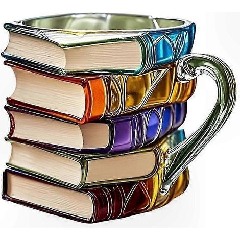 Mug en forme de livre imprimé en 3D - Tasse à café littéraire pour les amoureux et collectionneurs de livres (1/5)