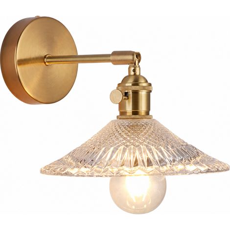Aplique de Pared de Vidrio Modelo M con LED sin Bombilla para Dormitorio (1/5)