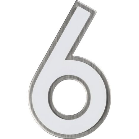 Alpertec Hausnummer 6 Nachtleuchtend  Hausnummern Hausnummerschild
