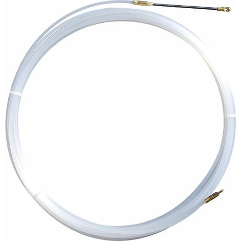 Tire-fils en nylon 4 mm L 10 M sans dévidoir + 2 embouts M5, une tête flexible et un oeillet