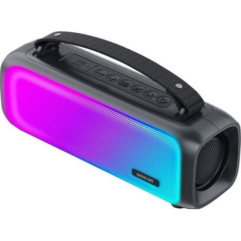 Enceinte Bluetooth portable - SENCOR - SSS 3000 Kids Light Speaker - 16 W - 2 haut-parleurs - IPX4 - Noir (1/5)