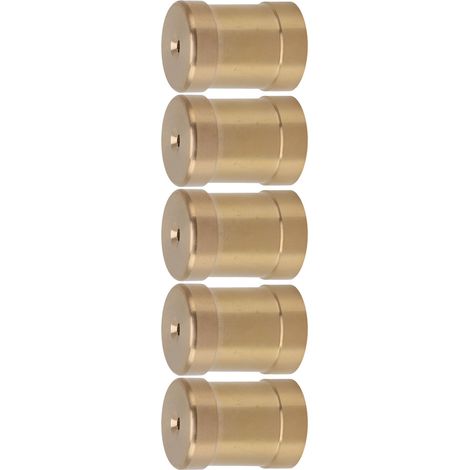 Lot de 5 buses de brumisation en cuivre pour pelouse, tête plate, filetage interne G3/4 po, pour l'aménagement paysager extérieur (1/5)