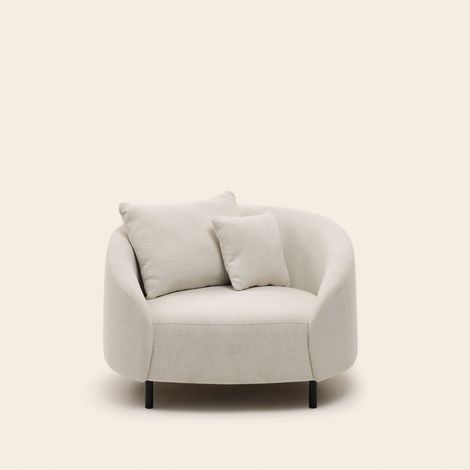 Fauteuil en Revêtement en tissu texturé JULIKA (1/4)