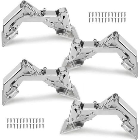 Charnière hydraulique grand angle sans support avec amortissement, pour meubles (1/3)