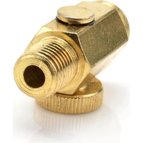 Brass Air Flow Regulator Valve NPT 1/4" Fitting Air Pressure Control Tool for Paint Sprayers and Air Brushes (1/5)