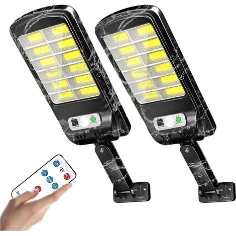 Lámpara solar exterior con sensor, batería de 5000 mAh, 6500 K (1/5)
