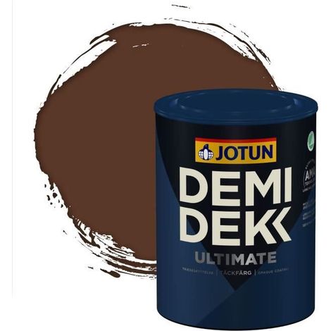 Peinture - DEMI DEKK ULTIMATE - Satinée - Brun Noisette - 0,75L - Extérieur (1/2)
