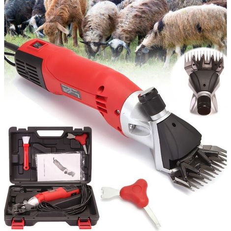 Cisailles à moutons électriques - Cisailles à moutons électriques professionnelles robustes de 900 W pour raser les moutons, les bovins et autres animaux de ferme (1/5)