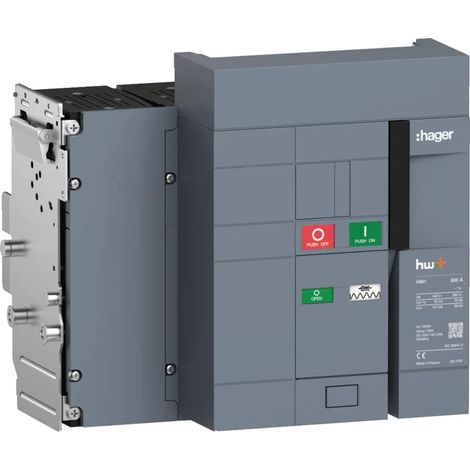 Interrupteur Ouvert HW1 1250A 4P Fixe - HAGER HW1W412FS