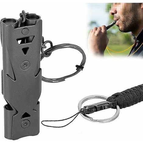 Sifflet de Dressage de Chien.Carivent 150 décibels Sifflet pour Chien Ultrasonique Réglable Professionnel avec Lanière Gratuite pour Camping Sauveteur Randonnée Dressage d'animaux (Noir) (1/5)