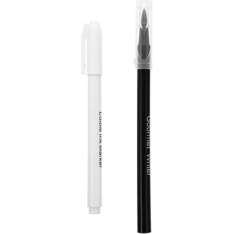 Stylo Marqueur Comestible en Plastique Léger et Pratique, Facile à Utiliser 2 Pièces en Toute Sécurité pour Pâtisserie pour Décorer Gâteaux et Desserts Maison (1/5)