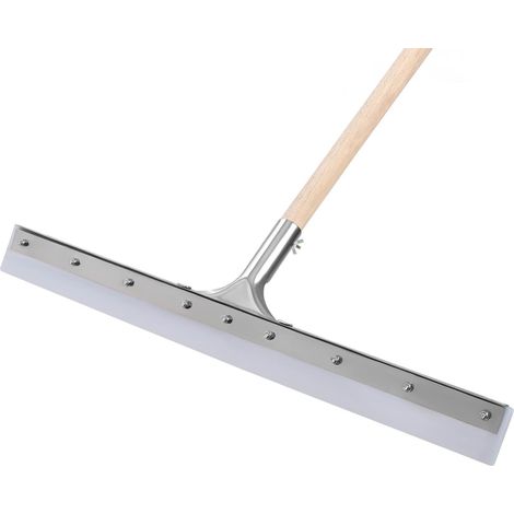 KOTARBAU® Raclette Sol - Balai Silicone - 60 cm - avec Manche en Bois 150 cm - Racleur à Eeau - Balai Raclette Sol Exterieur Terrasse (1/5)