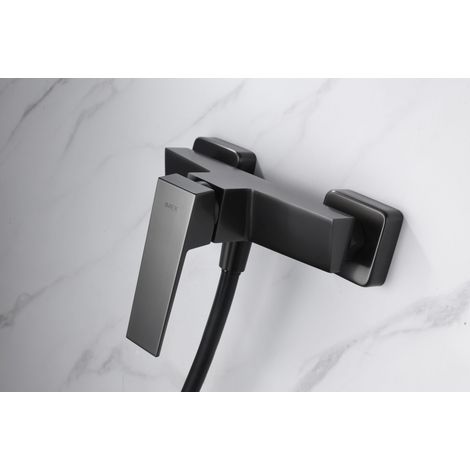 Imex -  Grifo Monomando Ducha y Bañera  Black Gun Serie Art