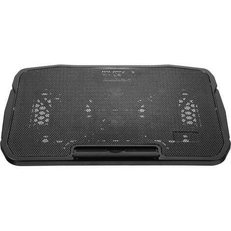 Support de Refroidissement Double Interface USB et Plastique Noir et Vitesse de Ventilation Réglable pour Ordinateur Portable Usage Domestique (1/5)