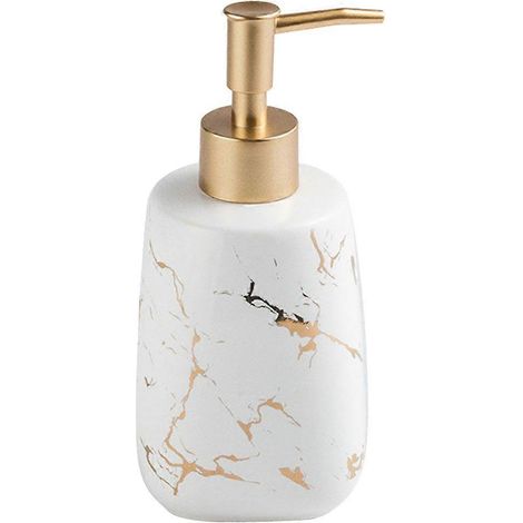 Distributeur de savon en céramique, distributeur de savon pour salle de bain, distributeur de savon décoratif, flacon de lotion (1/4)