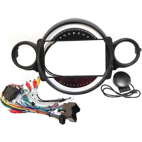 Façade d'autoradio pour Mini Cooper R56 R60 (2007-2011), panneau stéréo 9 pouces, faisceau de câblage, câble d'alimentation, adaptateur CANbus (1/5)