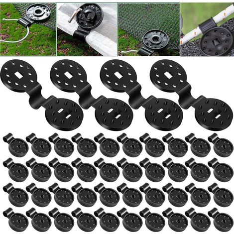 75 Pièces Clips de Fixations traités Anti-UV,Clips De Fixation pour Bache,Clip Spécial avec œillet en Plastique,Clips De Fixation Traités Anti-UV pour Brise Vue,pour Toile De Clôture,Filet D'ombrage (1/5)