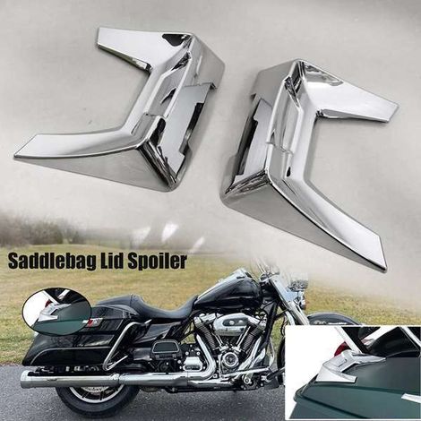1 pair. Color: Chrome silver. Material: ABS. Saddle-shaped luggage compartment cover, spoiler, decorative cover. Fits Hyundai Haval.--DTEKGAZ