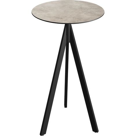 Mange-Debout Infinity Tripod avec Piètement Noir et Plateau HPL Ø 70 cm - Veba (1/3)