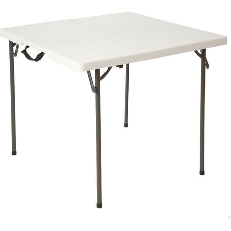 Tavolo Pieghevole Lifetime Bianco 86 x 74 x 86 cm (1/5)