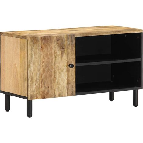TV-Schrank 80x31x46 cm Massivholz Mango