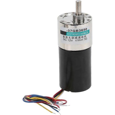 12V DC Miniatur-Bürstenlos-Getriebemotor, Kupfer, niedrige Drehzahl 50 U/min, für kleine Maschinen XD-37GB3650 (1/5)