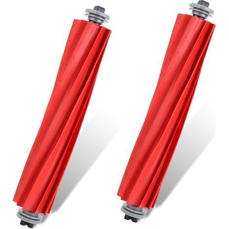Lot de 2 accessoires d'origine Roborock - Brosse princile sérable en caoutchouc pour aspirateur robot Q Revo/S7/S7 Maxv/S7 Maxv Ultra/S7 Max Ultra/S7 Pro Ultra/Q7 Max HQL0283 (1/3)