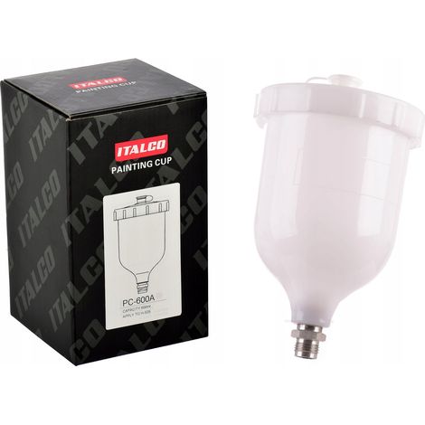 SERBATOIO VERNICE SUPERIORE 600ML DI RICAMBIO PER PISTOLE VERNICIATURA M16 (1/3)