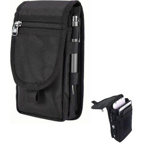 1 sac à outils multifonctionnel, sac à outils à trois compartiments superposés, sac banane à outils,pochette pour ciseaux et clés,pour menuisiers, jardiniers,fabricants de cadres et couvreurs (1/5)