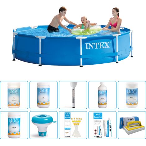 Intex Piscine Tubulaire Ronde - 305x76 cm - 11-pièces  S43250 (1/5)