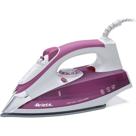 Fer à vapeur 2200 W avec semelle inox Violet Blanc