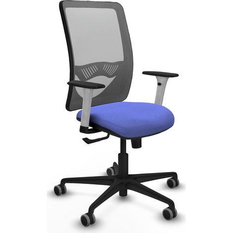Chaise de bureau piqueras y crespo Zulema blanc roulettes parquet (1/2)