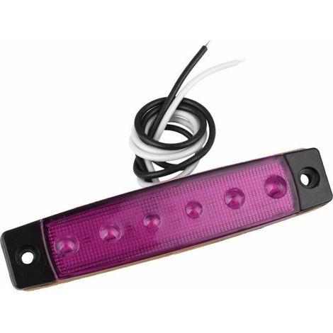 LED-Markierungsleuchte, Begrenzungslicht, (токос), Licht mit 6 LEDs, 24 V, lila
