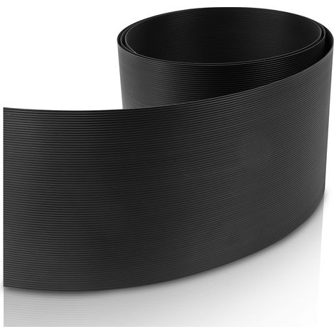 TolleTour Brise-vue rigide PVC 2,5x0,19 m gris foncé lot 10 bandes pour grillage panneau double fil anti-vent et UV (1/5)