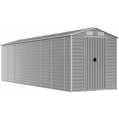 Maison Exclusive - Caseta de jardín gris claro 191x640x198 cm ace (1/5)