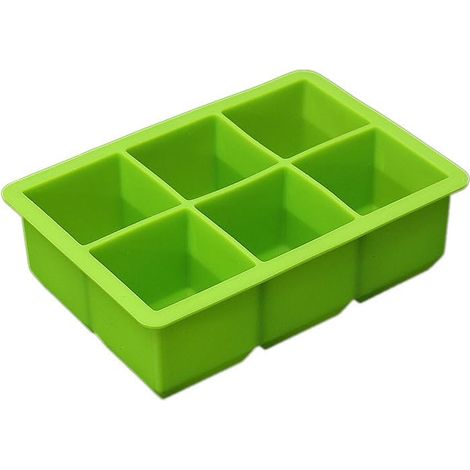 Bac à glaçons avec couvercle boîte à glaçons carrée pour whisky, cocktails et maison pour garder les boissons froides (vert- set de 2) (1/5)