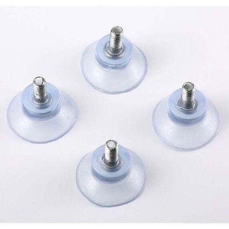 Ventose Ø 32 mm con filettatura da 6 mm e dadi trasparenti - Crezuo