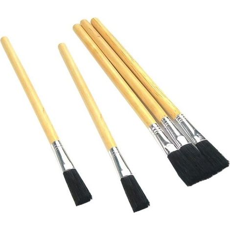 3015M Wood Handle Flux Brushes Pack Of 3