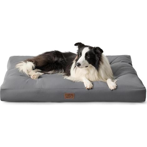 Hundebett Hundematratze Kühlmatte dunkelgrau L 91 x B 68 x H 10 cm (1/5)